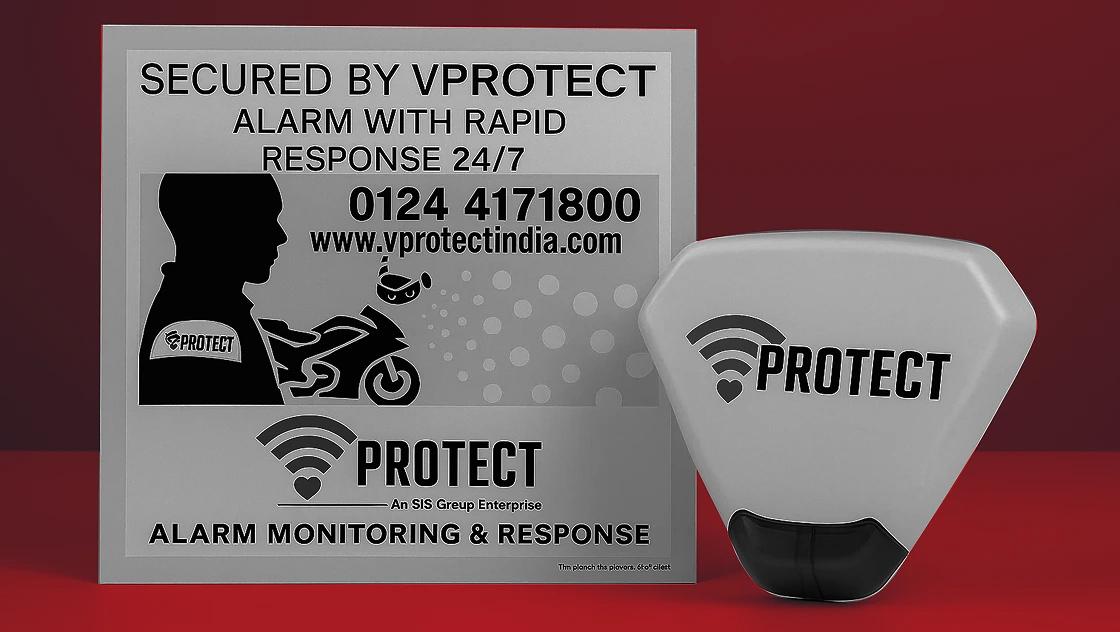 Deterrence - VProtect deterrence kit, including an AI camera and security signage.