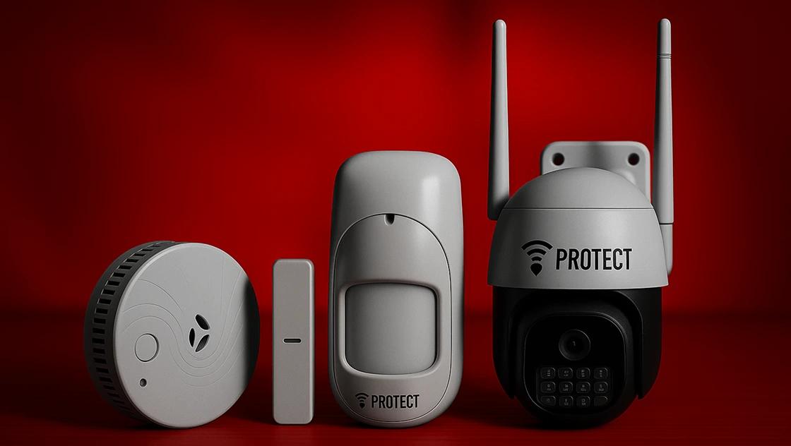 Detection - VProtect smart wireless sensors and AI camera kit for intrusion and hazard detection